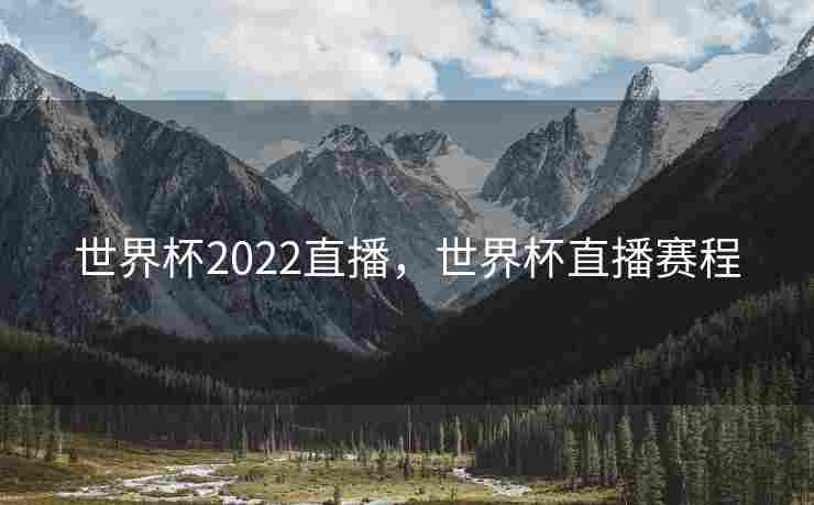 世界杯2022直播，世界杯直播赛程