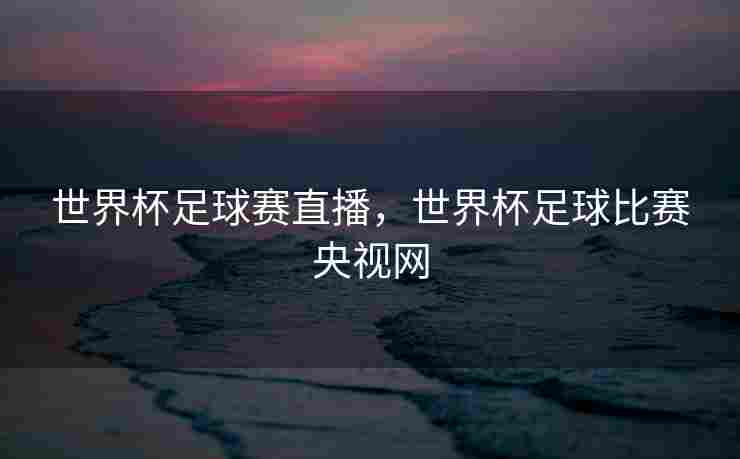 世界杯足球赛直播，世界杯足球比赛央视网