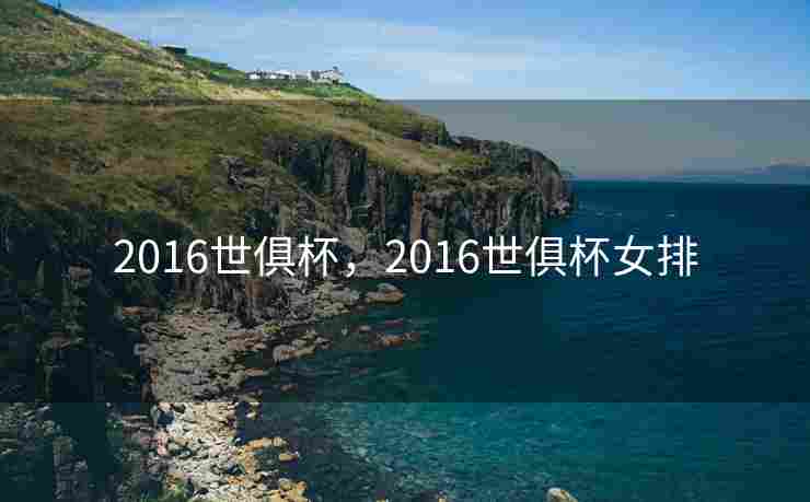 2016世俱杯，2016世俱杯女排
