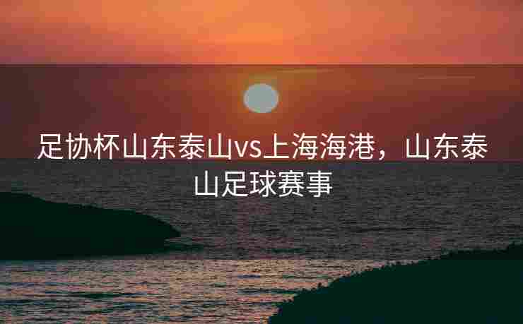 足协杯山东泰山vs上海海港，山东泰山足球赛事